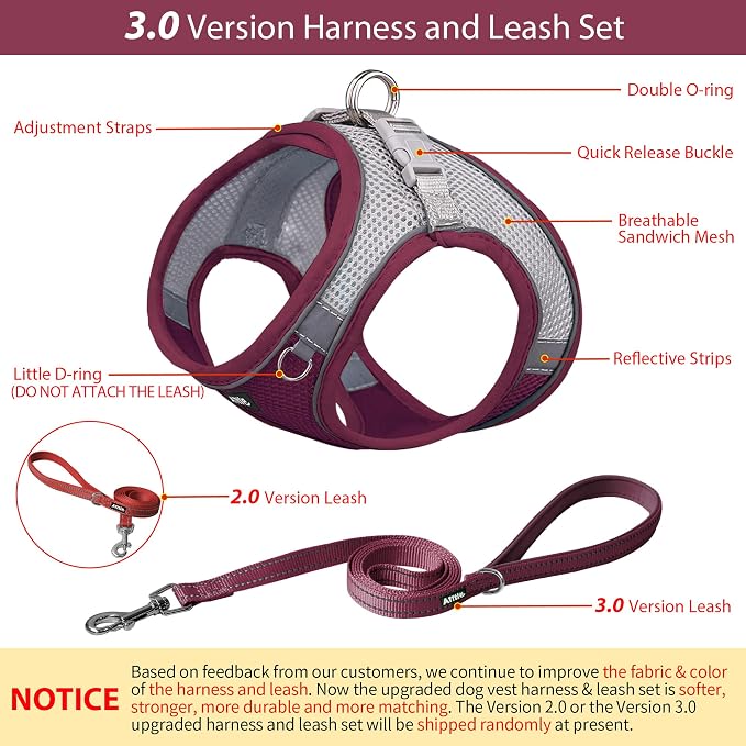 AIITLE Easy Walk Dog Harness and Leash Set - Image 4
