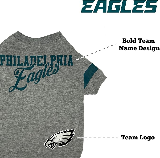 Pets First Philadelphia Eagles Stripe Tee Shirts - Image 5