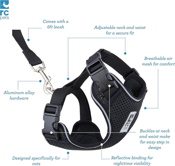 RC Pets Adventure Kitty Cat Harness | Adjustable Airmesh Vest - Image 5
