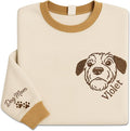 NAZENTI Personalized Dog Sweatshirt, Custom Photo Shirts, Dog Embroidered Shirt by Nazenti
