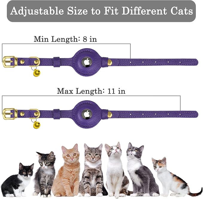 OOPSDOGGY Leather AirTag Cat Collar - Image 4
