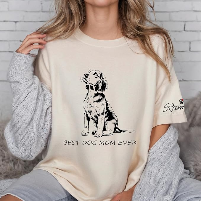 Custom Dog Mom Shirt Gifts for Women, Mother's Day Hoodie, Custom Shirt - Image 3