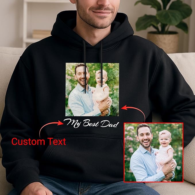 Easycosy Custom Sweatshirt for Couples Men Women, Personalized Hoodies - Image 4