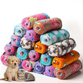 20 Pcs Puppy Blanket Bulk Soft Fluffy Flannel Pets Fleece Blankets by Unknown