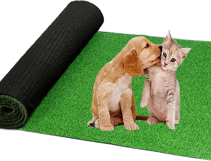 Artificial Grass，3 Rolls 12.8 x 40x1in, Rug Realistic Indoor Outdoor Rug by Yuanwovv