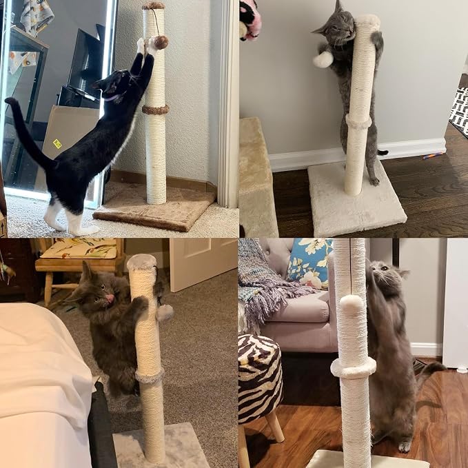 Dimaka 29" Height Tall Cat Scratching Post, Claw Scratcher - Image 7