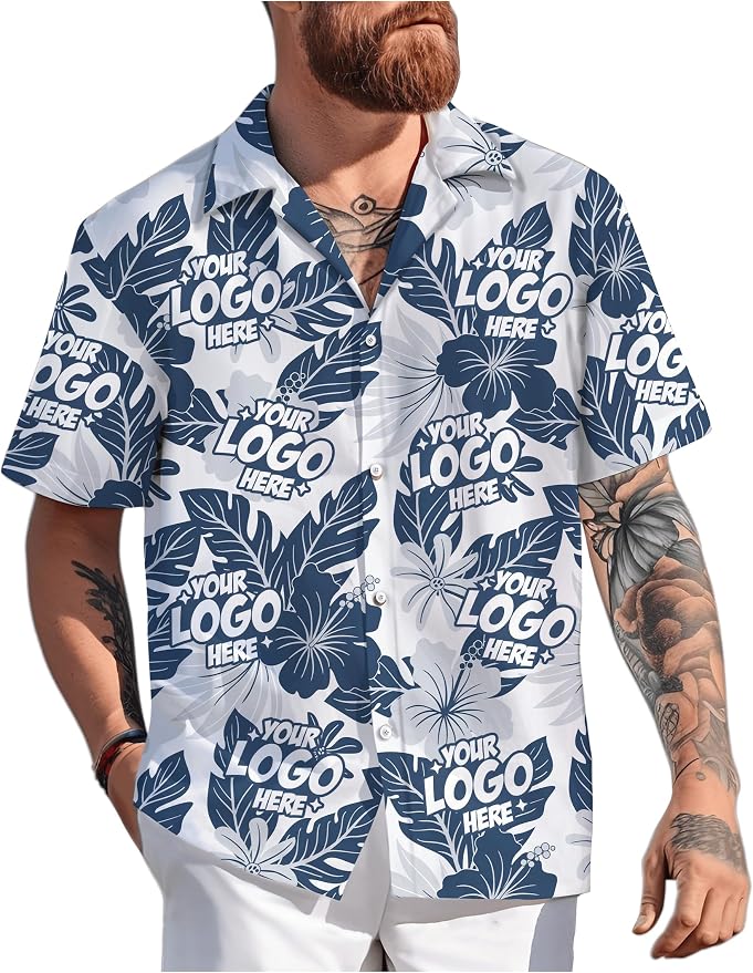 Custom Hawaiian Shirt with Face Photo Picture by GLOXO