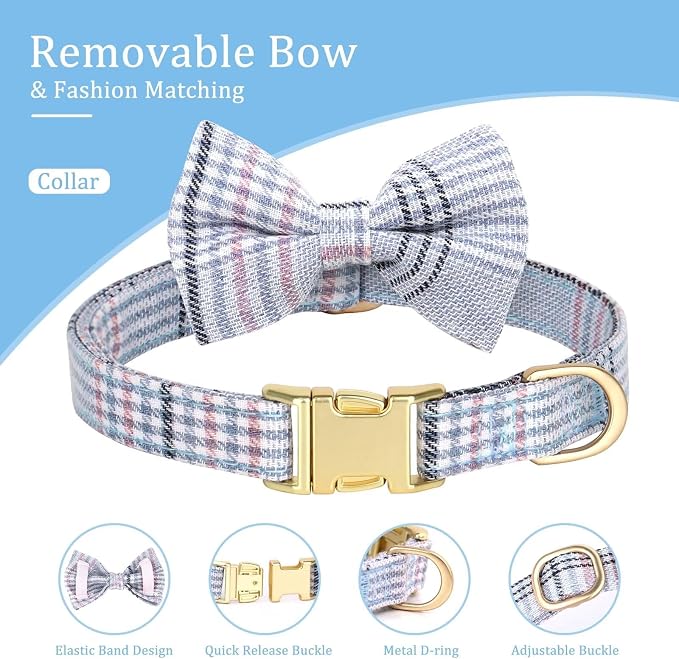 Beirui Cute Small Dog Harness Collar and Leash Set - Image 6