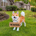 Akita Statue Outdoor Decorations – Dog Statues Outdoor Standing Yellow Akita by Unknown