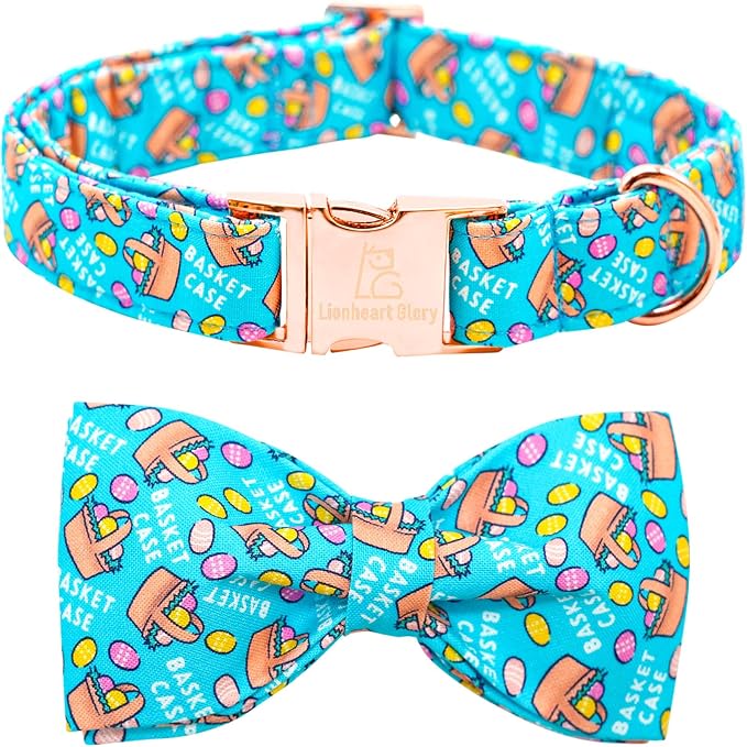 Lionheart glory Dog Bow Collar Easter Day Dog Collar by LionheartGlory