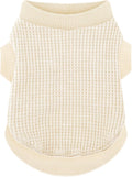 Cozy and Functional Dog Shirts for Small Puppies: Stretchable Beige Attire by Paiaite