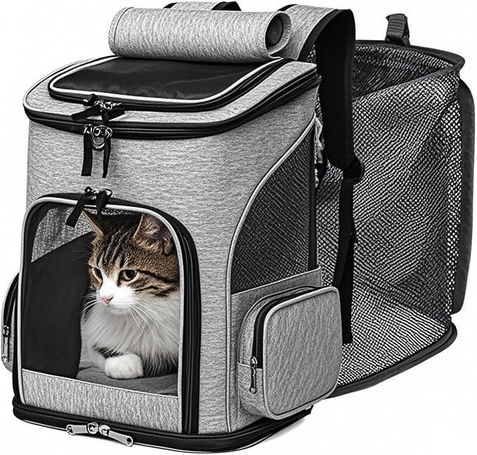 Expandable Cat Backpack Carrier – Airline Approved Pet Carrier by Unknown