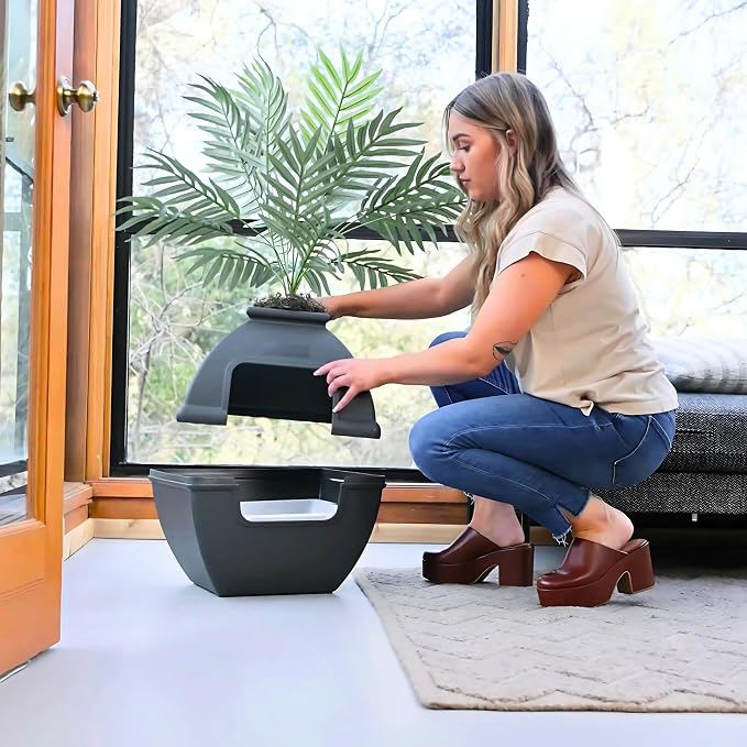 Good Pet Stuff Hidden Litter Box Planter, Decorative Cat Litter Enclosure - Image 15