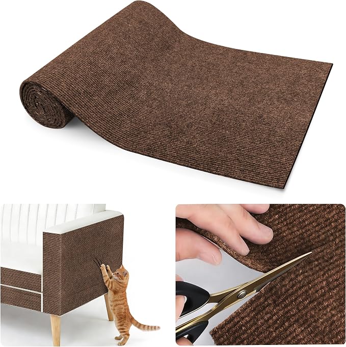 Cat Scratching mat Self-Adhesive, Trimmable Furniture Protector by ALEIFLEforKidsAdultsCosplayGift