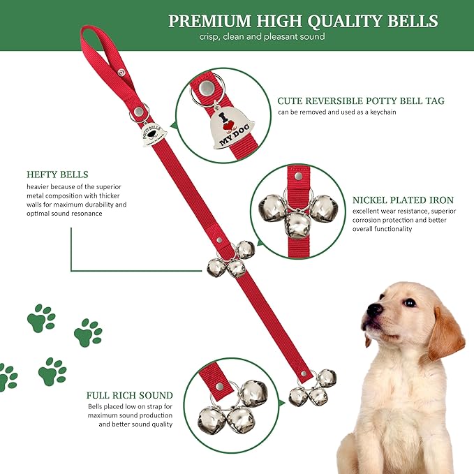 Caldwell's Pet Supply Co. Dog Potty Bells, Dog Door Bell, Bells to Go Outside - Image 2