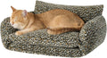 Hollypet Cat Bed Fluffy Plush Mutifuctional Double-Layer Soft Pet Couch by Hollypet