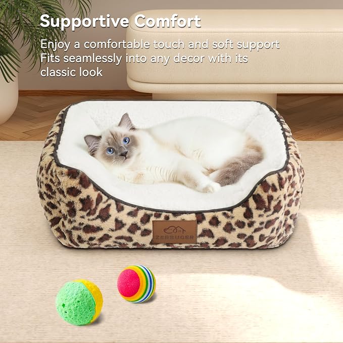 Rectangle Cat Dog Bed for Large Medium Small Pets Indoor Outdoor Machine - Image 4