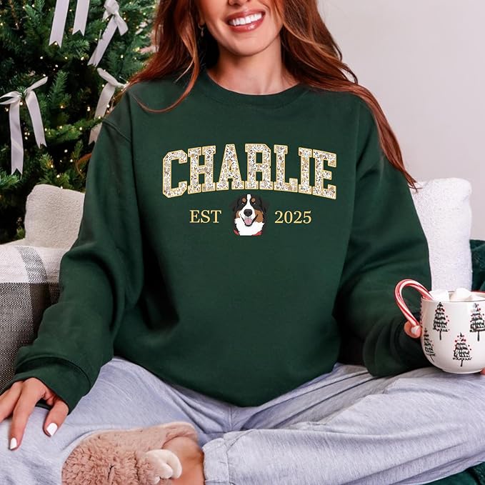 Custom Pet Sweatshirts with Photo and Name, Personalized Dog Sweatshirt - Image 7