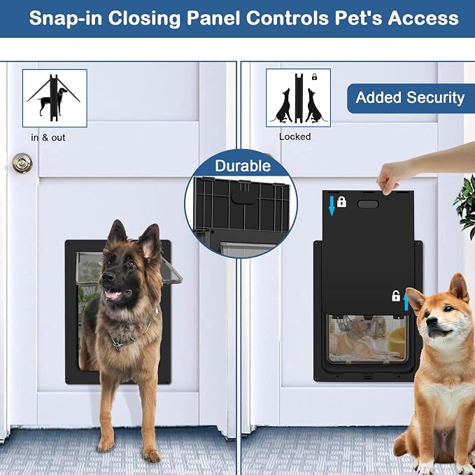 CEESC Dog Door for Pets Up to 45 lb, Weatherproof Pet Door for Cats and Dogs - Image 4