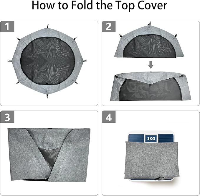 PETIME Top Cover Sun/Rain Proof Provide Shade and Security - Image 6