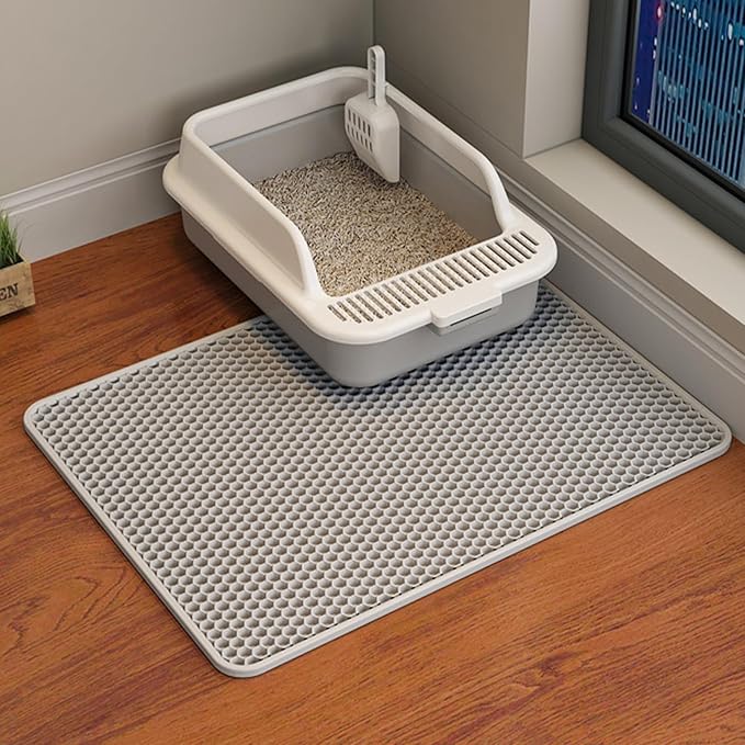 HCY&WLD Cat Litter Mat, 45x26/35x24/30x22/24x18 Inch Double Layer Cat Litter by HCY%26WLD
