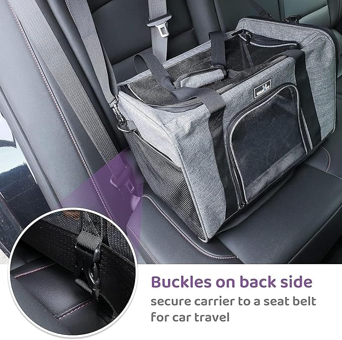TSA Approved Pet Carrier for Small Medium Cats and Dogs | Dog Carrier - Image 6