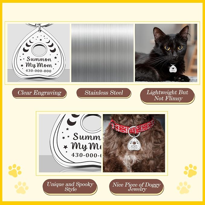 Cat Collar Tags Personalized - Image 5