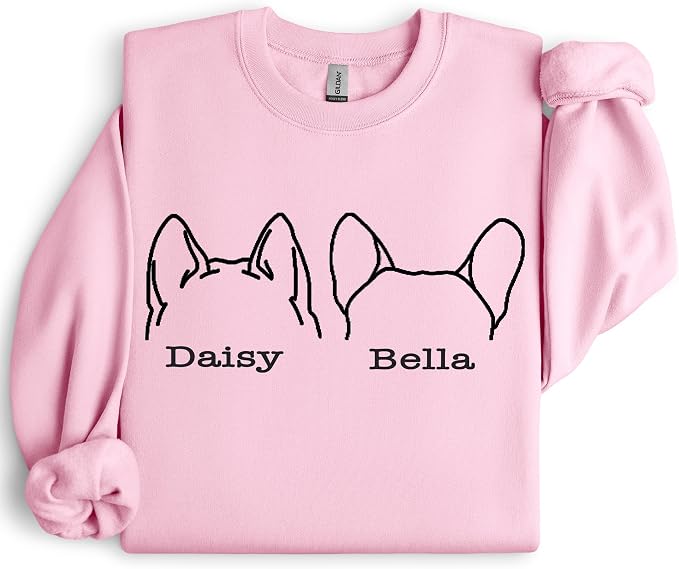 Custom Dog Mom Shirt for Women Pet Ears Sweatshirt - Image 8