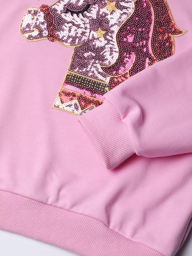 WELAKEN Sweatshirts for Girls Toddler & Kids II Little Girl's Pullover Tops - Image 5