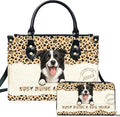 Personalized Pet Mom Leather Handbag – Custom Name Dog Cat Photo Purse by Encycom
