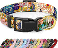 Reflective Dog Collar for Small Dogs, Cute Boho Adjustable Heavy-Duty Nylon by TMOODEL