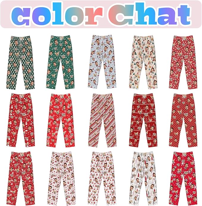 Custom Pajamas Pants Plaid Personalized Funny PJ Pant Design - Image 2