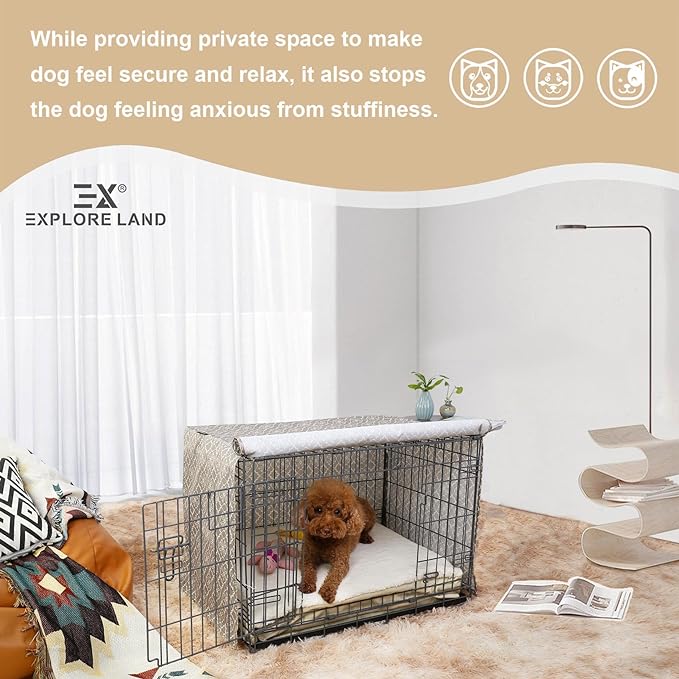 Explore Land Pattern Dog Crate Cover - Image 6