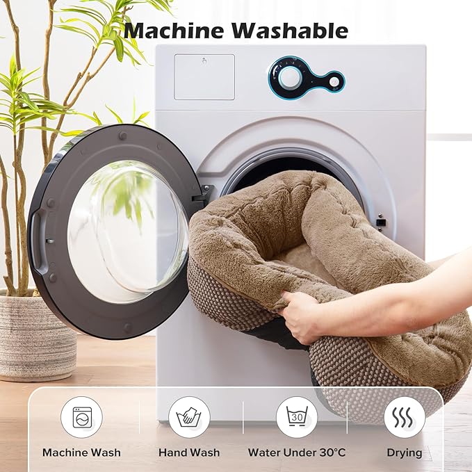 INVENHO Small Dog Bed Washable Orthopedic Calming Warming Durable Pet Bed - Image 6