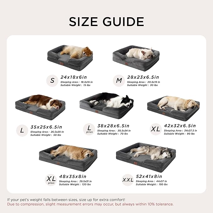 Bedsure Small Orthopedic Dog Bed - Image 7
