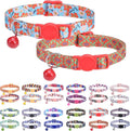 Breakaway Cat Collars for Girl Boy Cats, Fall Winter All Weather Cat Collar by DILLYBUD