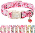 Strawberry Bow Dog Collar for Giant Large Dogs by Babolepet