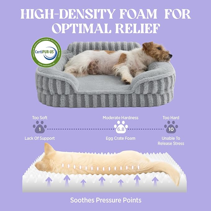LE SURE Cute Dog Bed for Small Dogs, Orthopedic Waterproof Small Pet Beds - Image 3