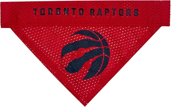 NBA Dog Bandana -Toronto Raptors Reversible Pet Bandana. 2 Sided Home & Away - Image 3