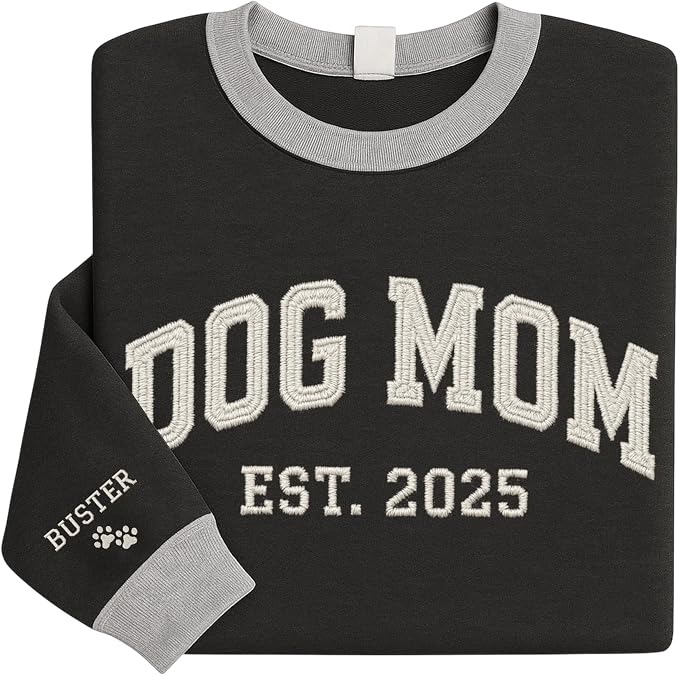 NAZENTI Personalized Dog Sweatshirt, Custom Photo Shirts, Dog Embroidered Shirt - Image 6
