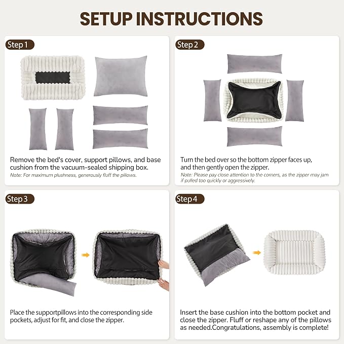 Washable Dog Bed for Small Medium Dogs - Image 6