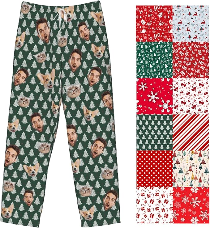 Custom Pajamas Pants Plaid Personalized Funny PJ Pant Design by YourCustomGiftsChoice