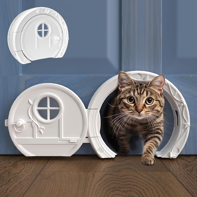 Gnome® Door Cat Door for Interior Doors by PurrfectPortal