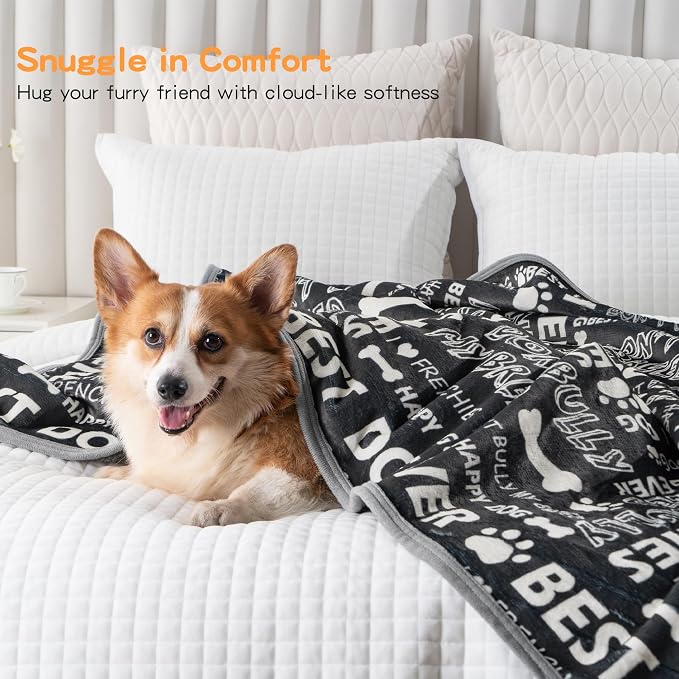 Waterproof Dog Blankets Pet Blanket 60"x80", Soft Fluffy Sofa Car Bed Protector - Image 5