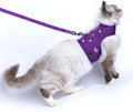 Kitty Harness and Leash for Walking Escape Proof Breathable Mesh Fabric by Yizhi+Miaow