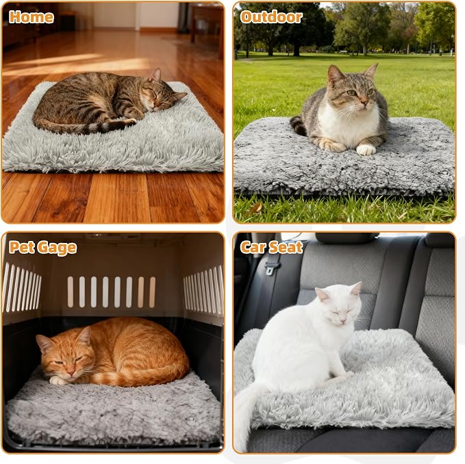 KOOLTAIL Self Warming Cat Bed, 4 Pack 16*20in Plush Extra Warm Self Heating Pet - Image 7