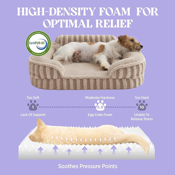 LE SURE Cute Dog Bed Medium Size Dog, Orthopedic Waterproof Medium Pet Beds - Image 4