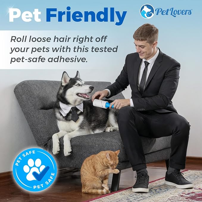 PetLovers Extra Sticky Lint Roller Mega Value Set 900 Sheets - Image 5