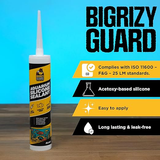 Aquarium Silicone Sealant Black 2x10.14 Fl oz Cartridge - Image 5