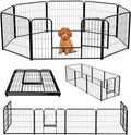 NEWBULIG Dog Playpen 8 Panels 24" Height Foldable Heavy Duty Metal Dog Exercise by NEWBULIG